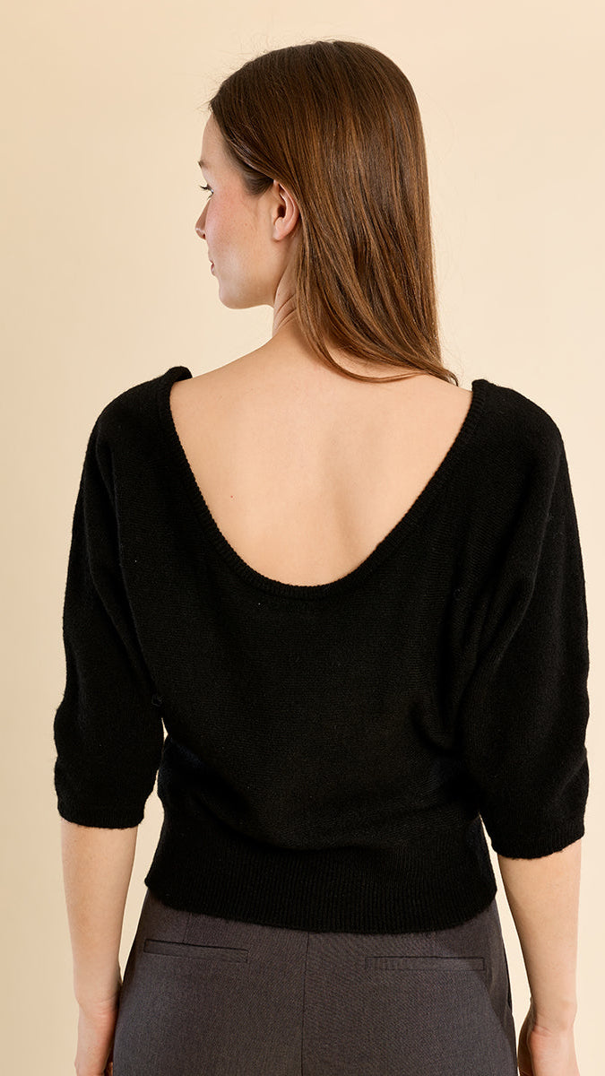 SYLVIE BOAT NECK SWEATER