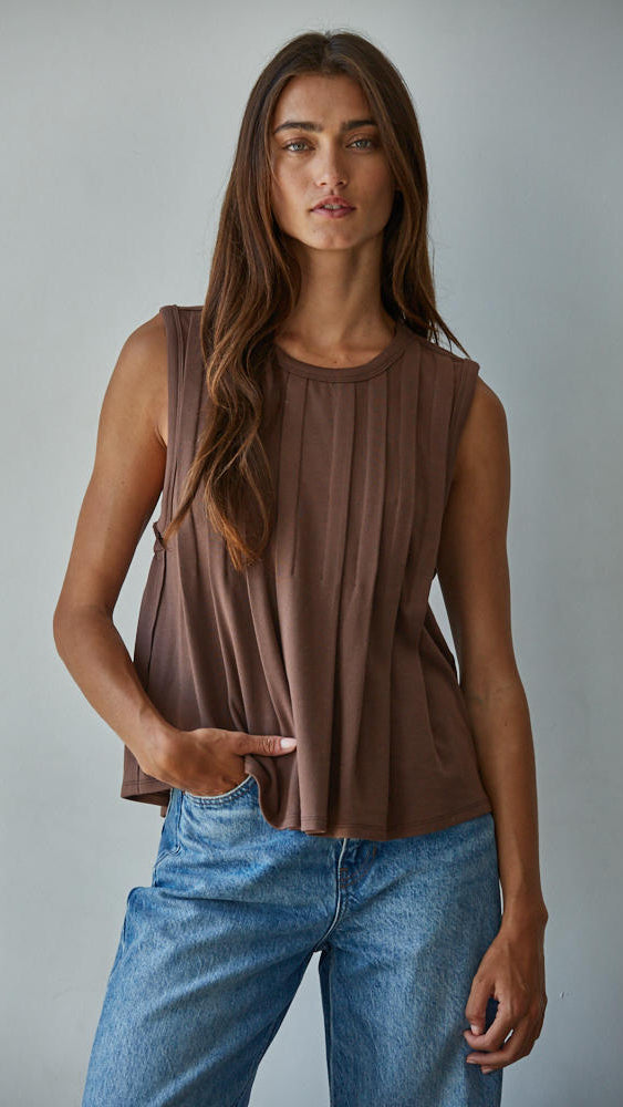 ABI PLEATED TOP