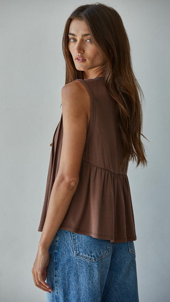 ABI PLEATED TOP