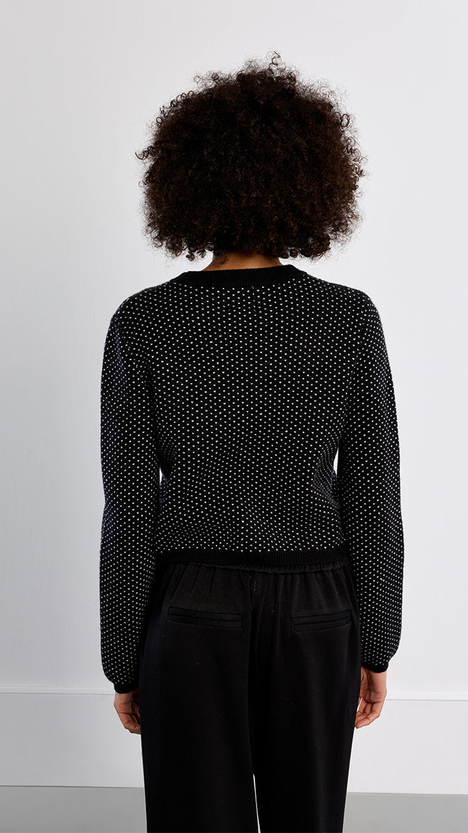 POSIE POLKA DOT SWEATER