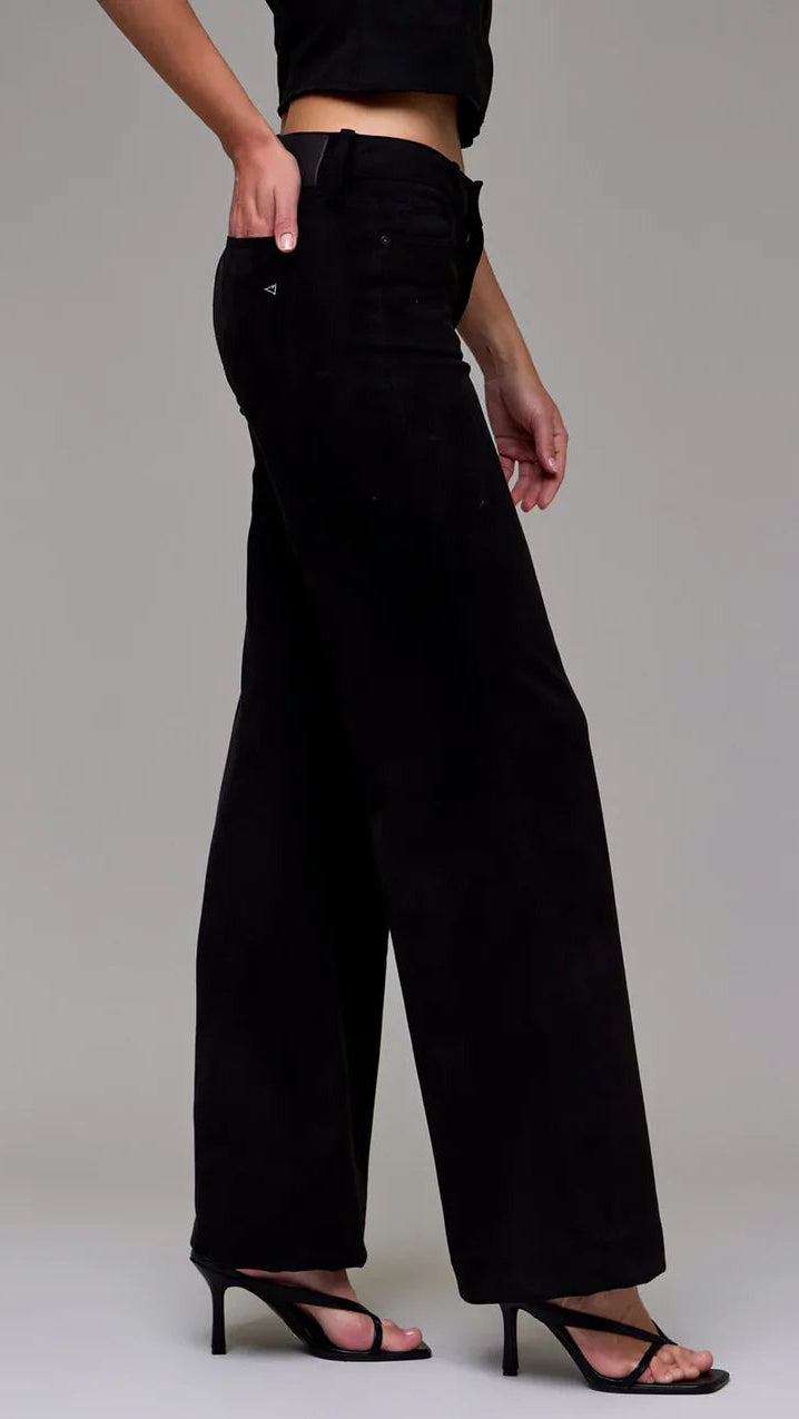 SUEDE BLACK PANTS