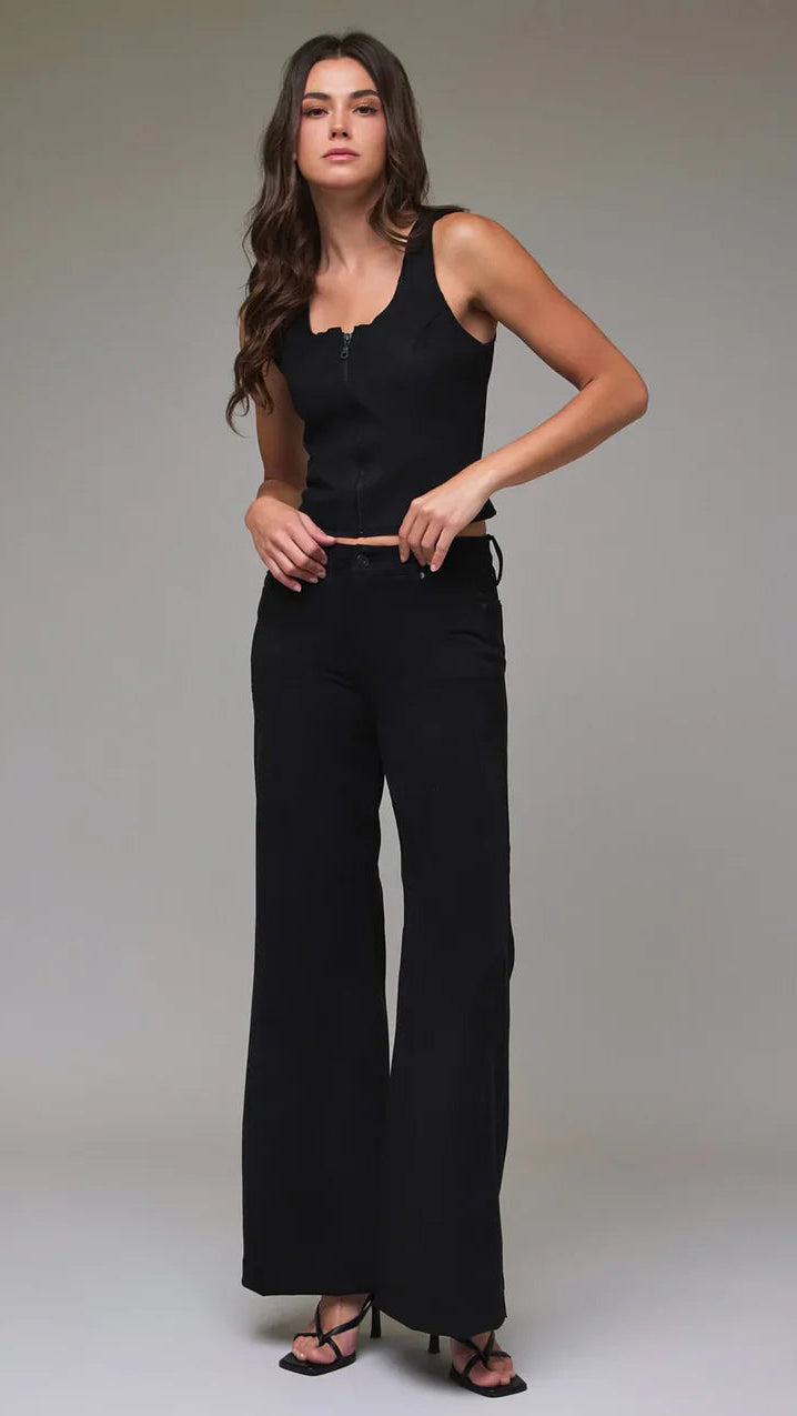 SUEDE BLACK PANTS