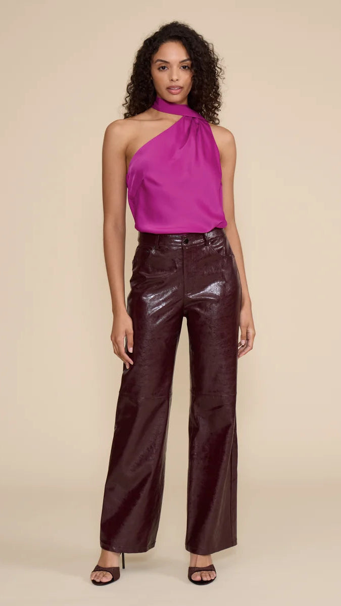 CLEAO FAUX LEATHER PANT