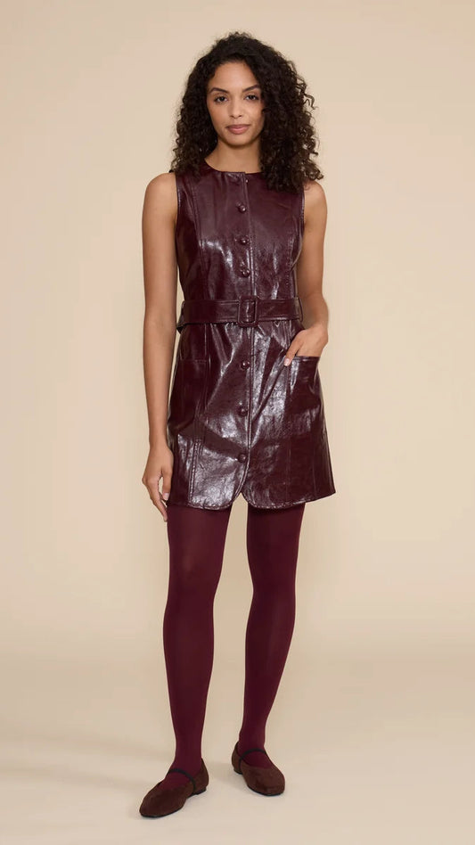 JULIAN FAUX LEATHER DRESS