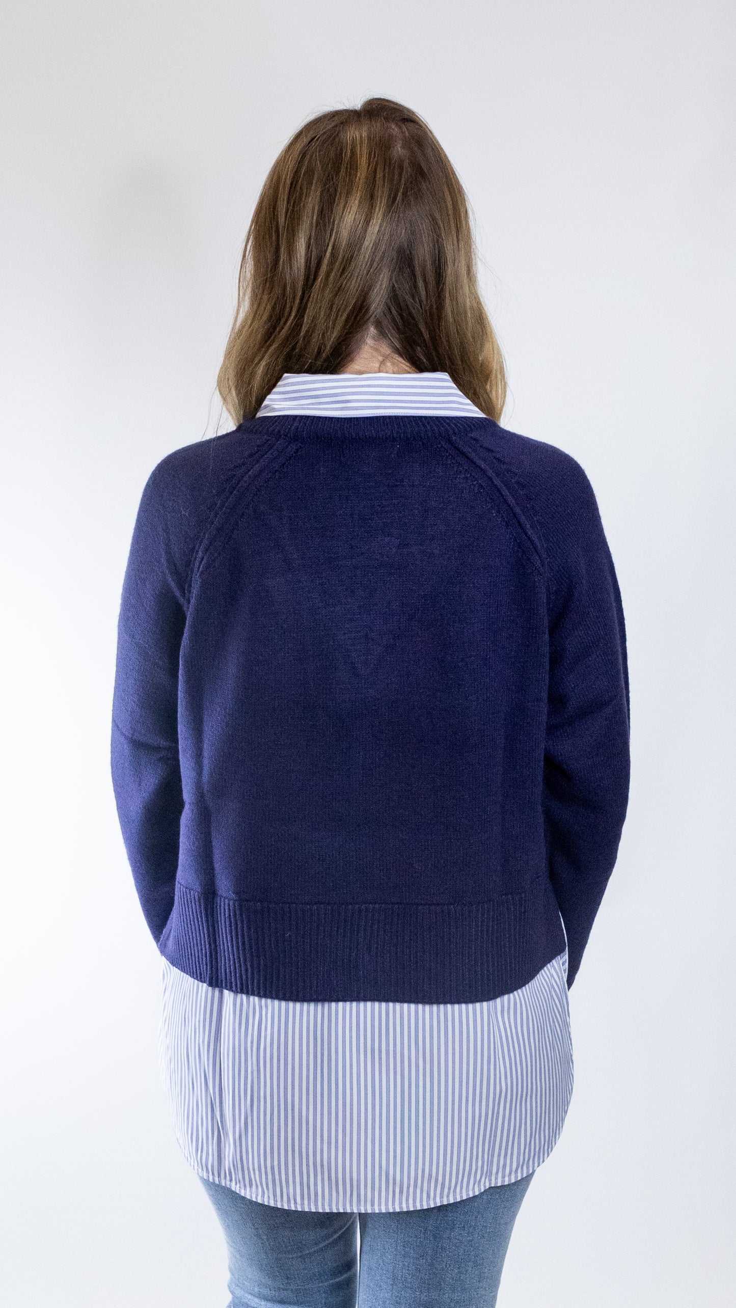 TWO-FER LAYERED SWEATER