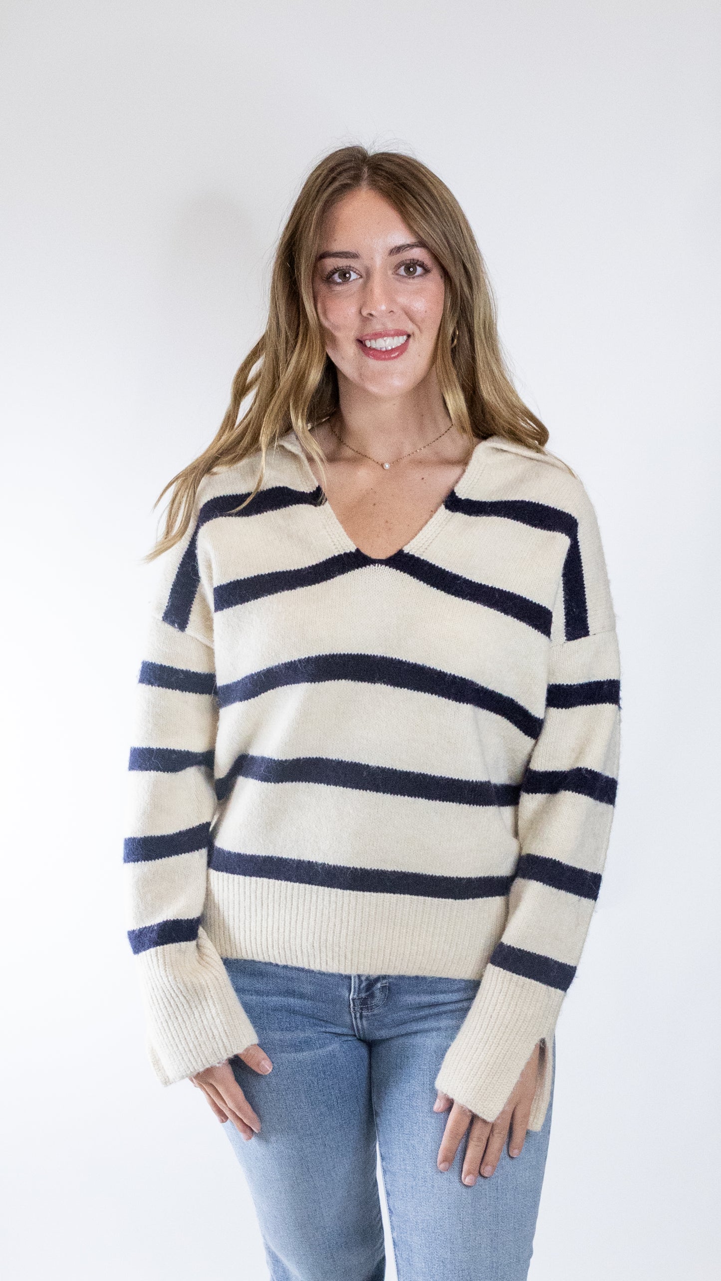 THE CHARLOTTE STRIPE SWEATER