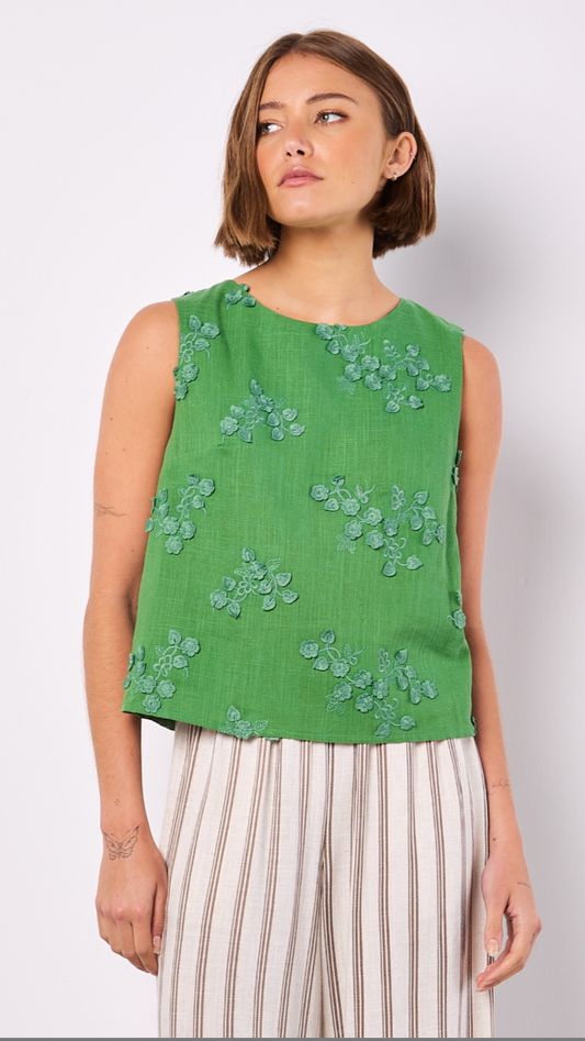 LINEN SHELL TOP