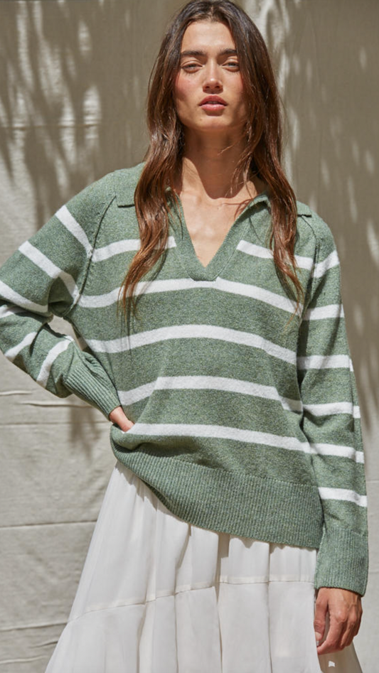 LOLA STRIPED SWEATER