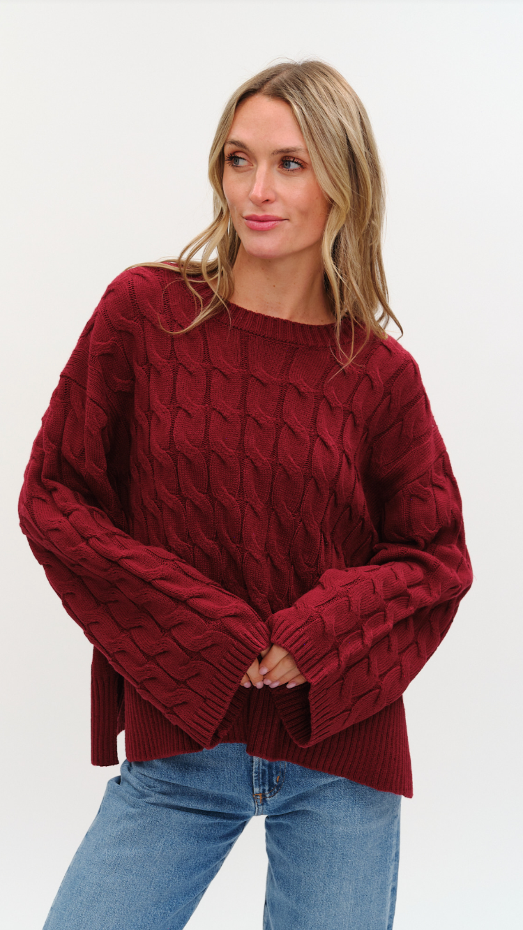 WILLOW CABLE KNIT SWEATER