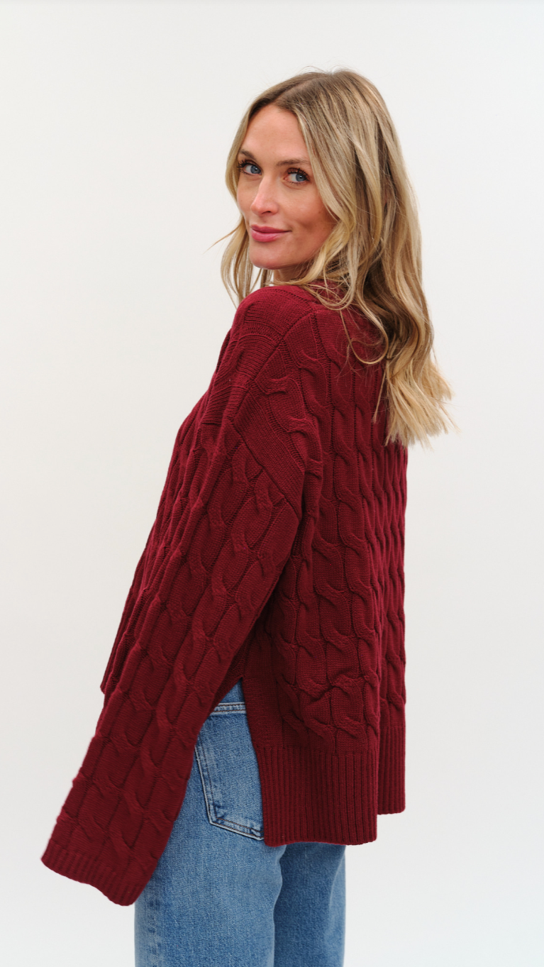 WILLOW CABLE KNIT SWEATER