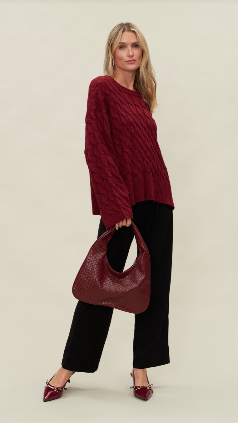 WILLOW CABLE KNIT SWEATER