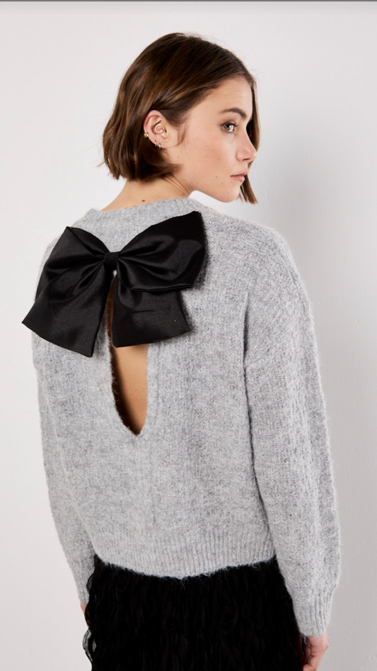 LUREX BOW SWEATER