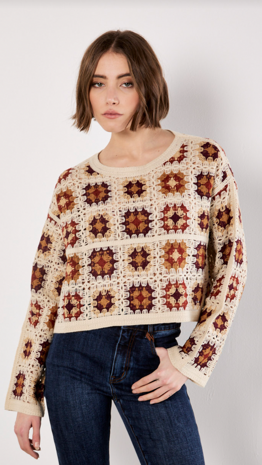 GIGI CROCHET SWEATER