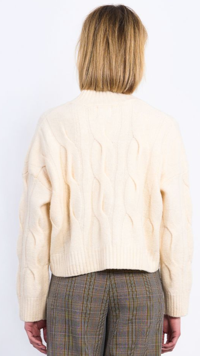 BELLA CABLE KNIT SWEATER