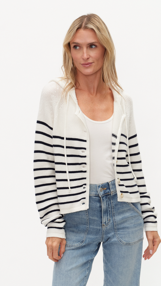 ANNALORA STRIPED HOODIE