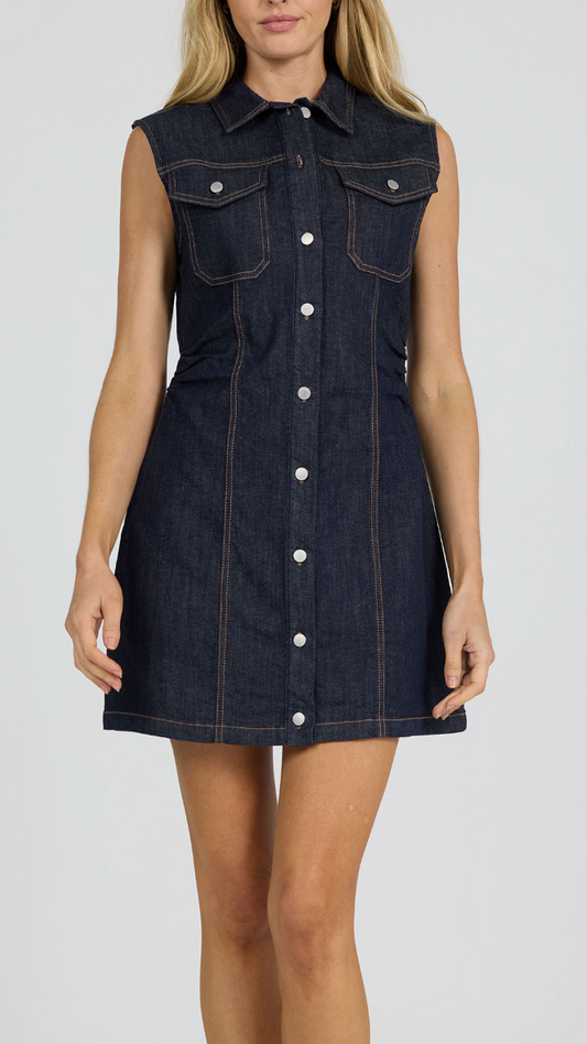 SAIRA DENIM DRESS