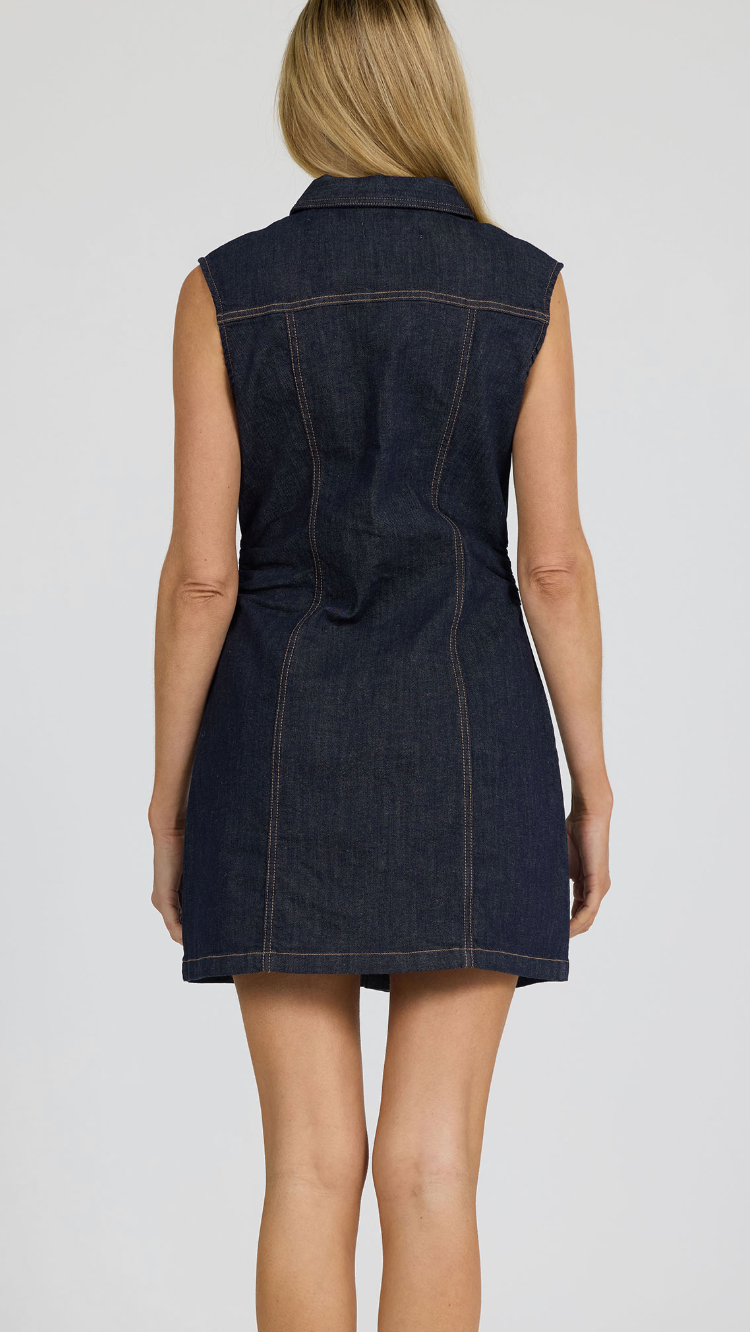 SAIRA DENIM DRESS