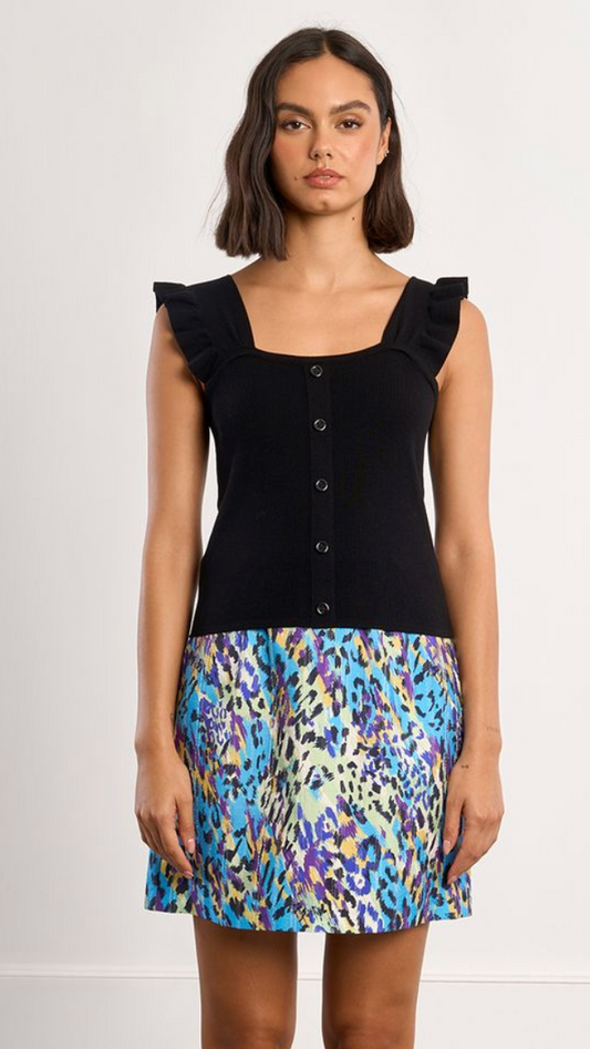 NETTA KNIT RUFFLE TOP