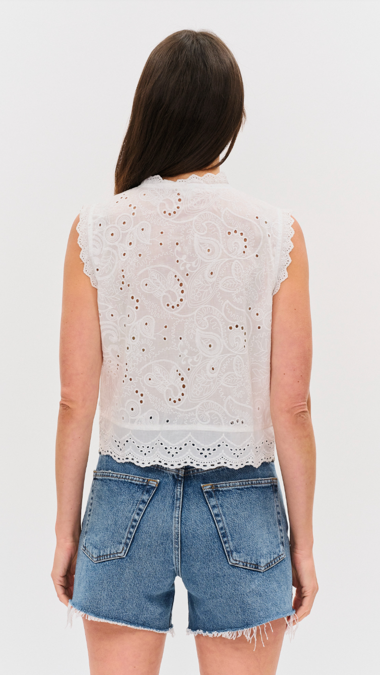 WREN EYELET TOP