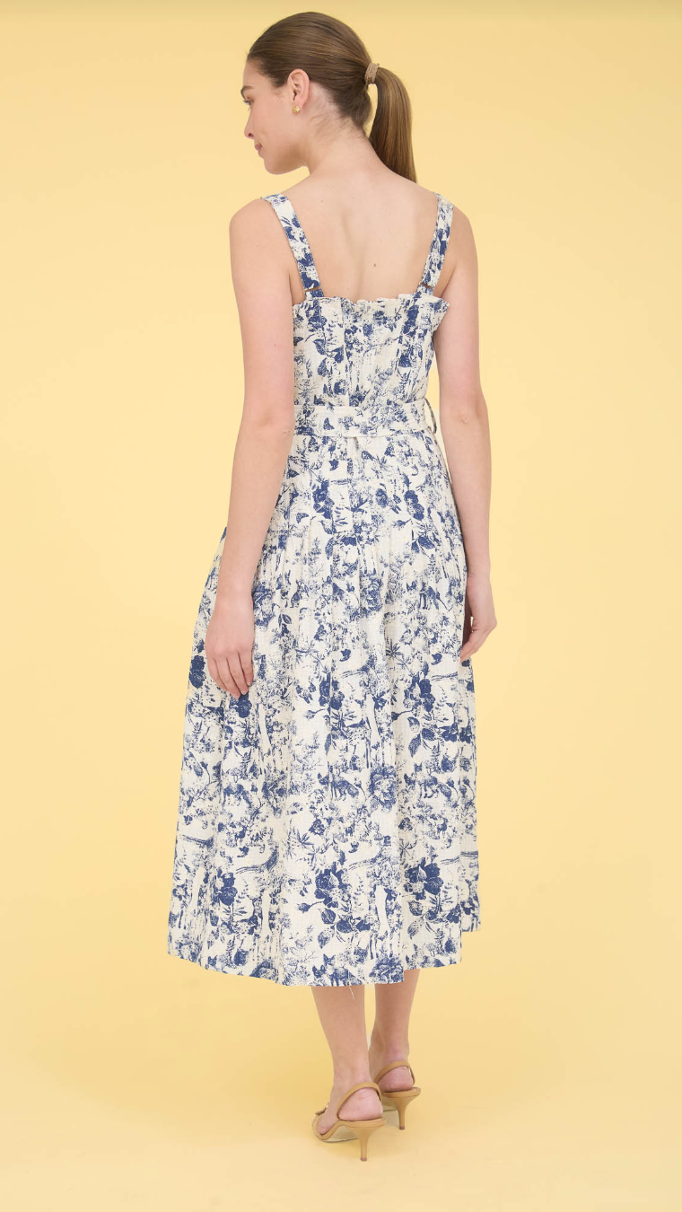 REESE BELTED MIDI DRESS