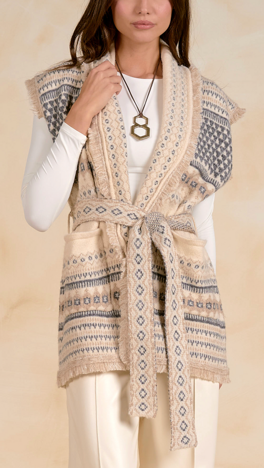 KERI BELTED SWEATER