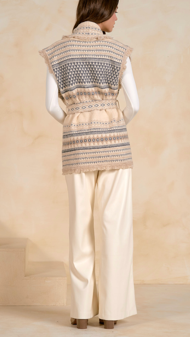 KERI BELTED SWEATER