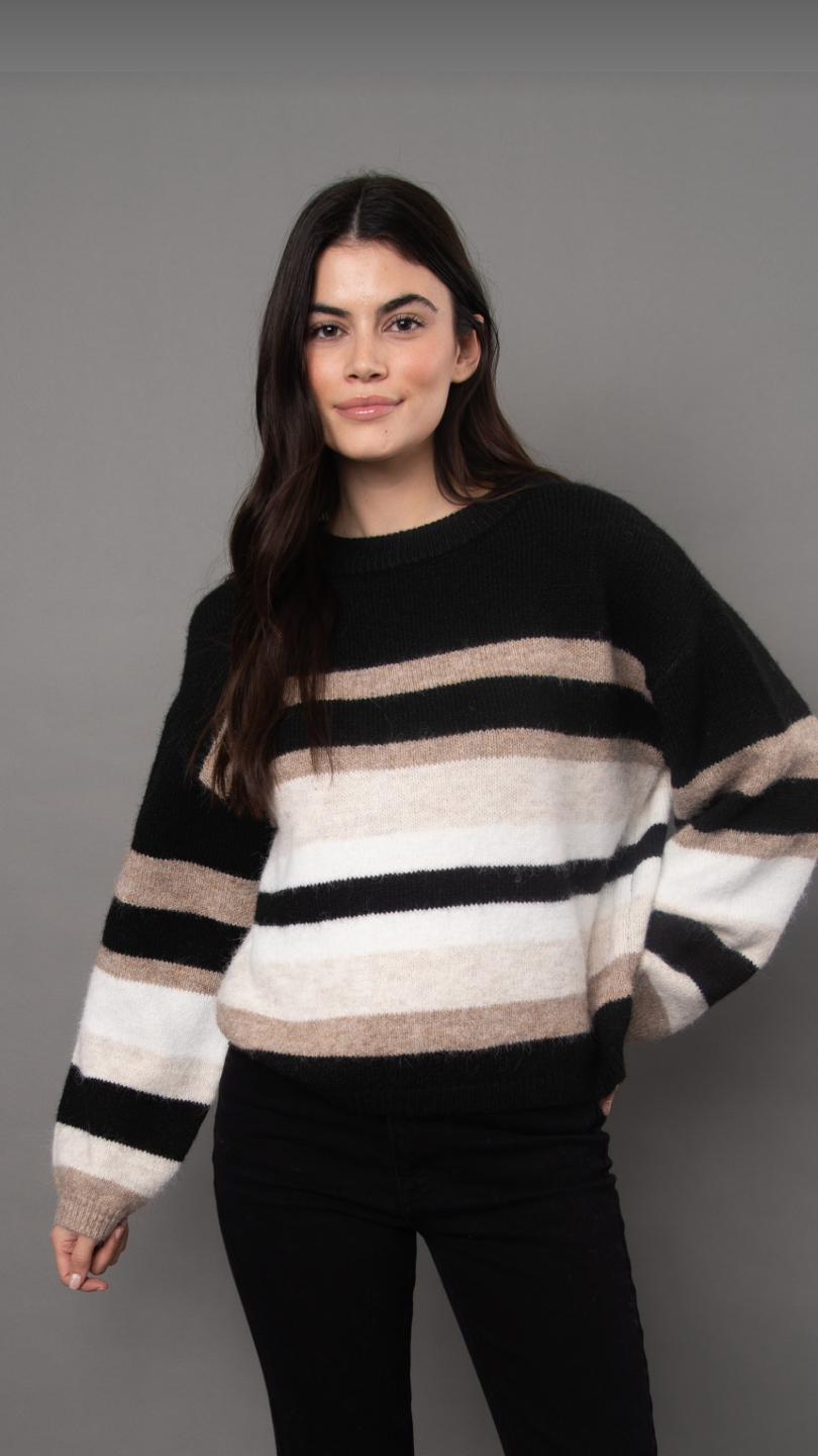 FAUSTINA STRIPE SWEATER