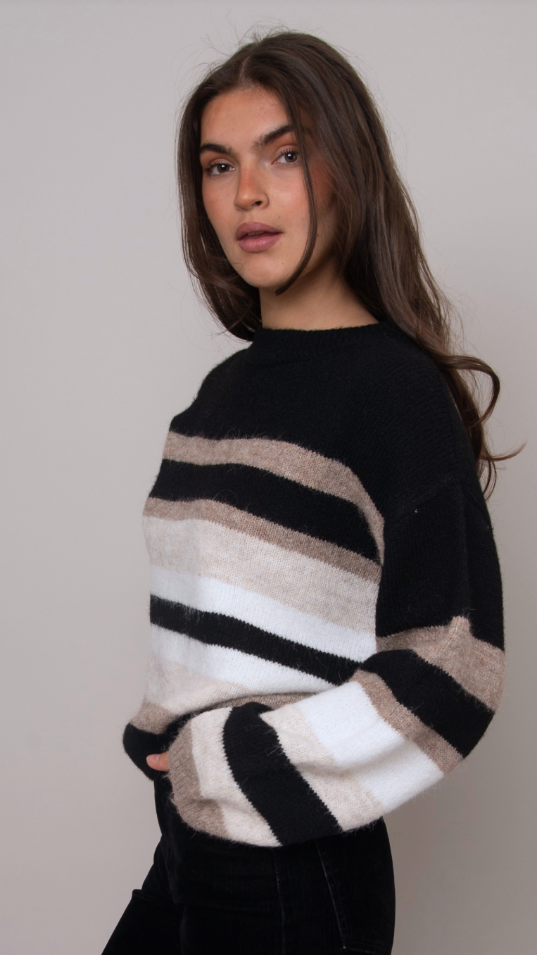 FAUSTINA STRIPE SWEATER