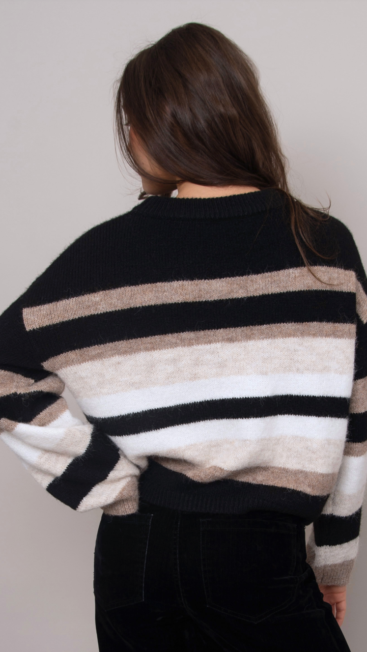 FAUSTINA STRIPE SWEATER