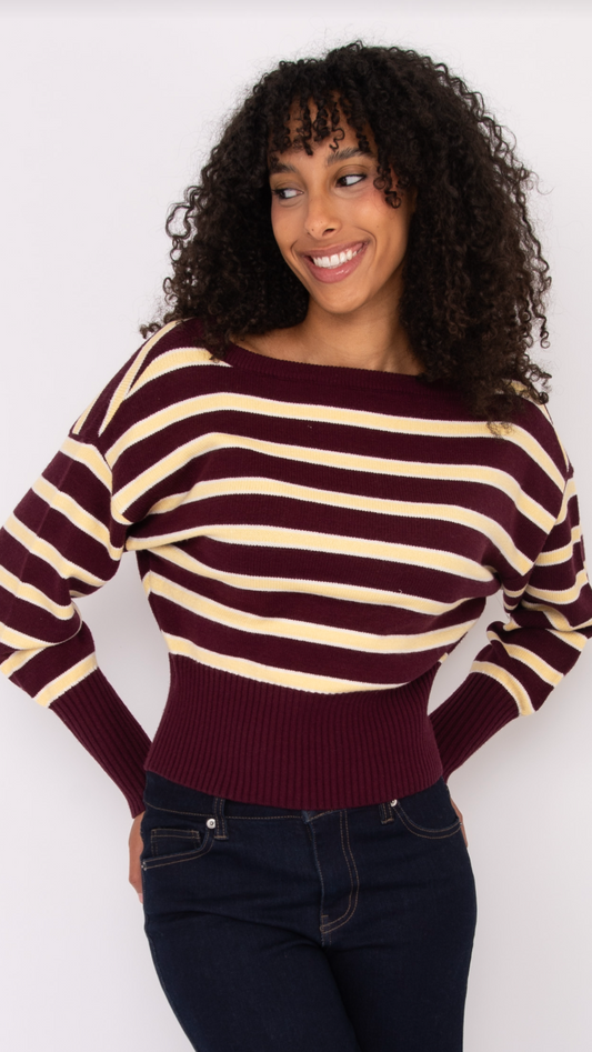 ZIE STRIPE SWEATER