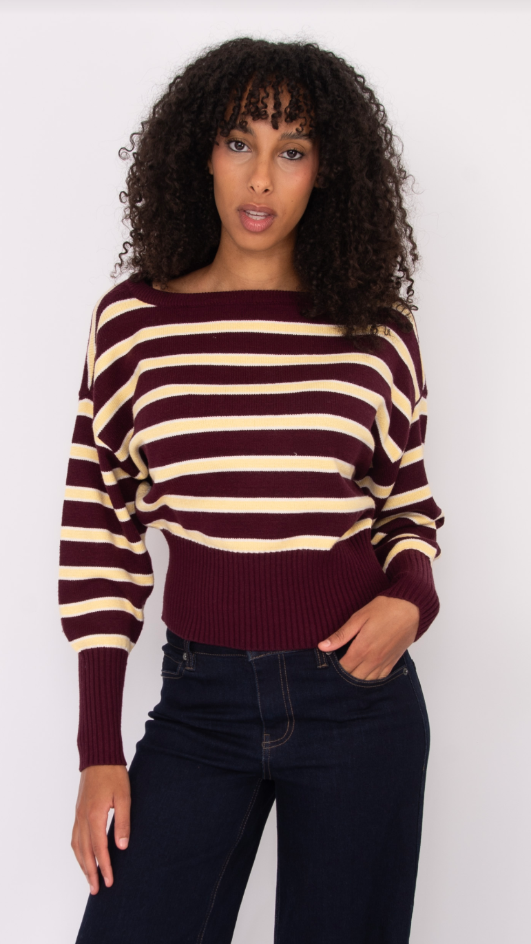 ZIE STRIPE SWEATER