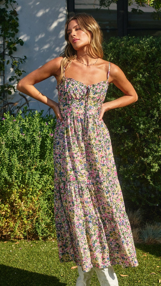 MARGO FLORAL MIDI DRESS