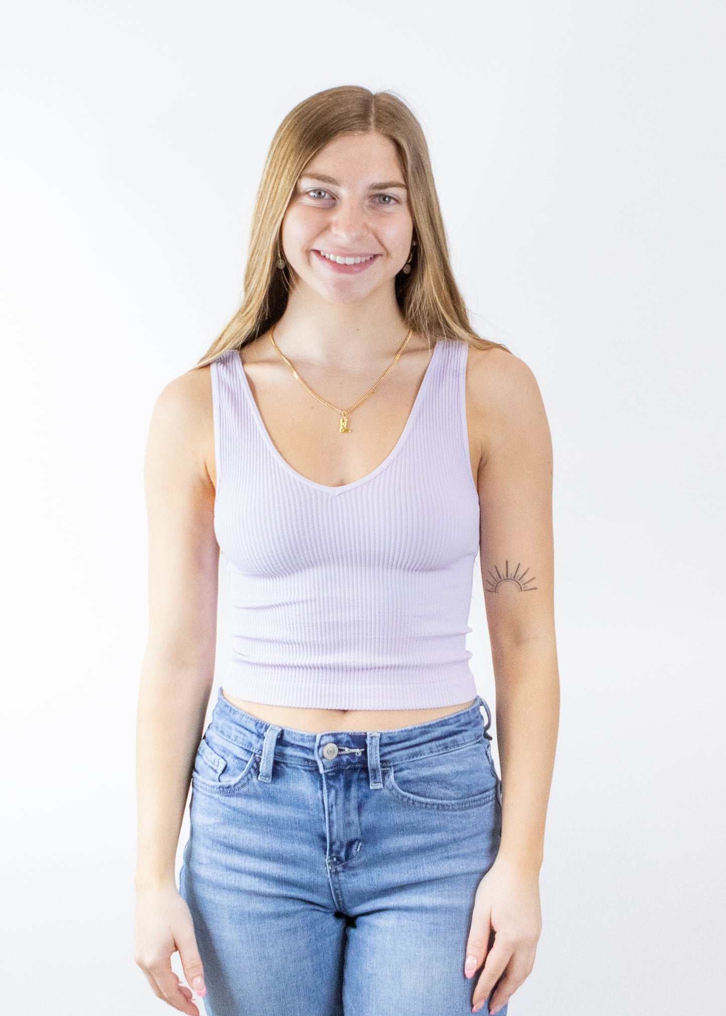 REVERSIBLE RIBBED BRAMI TOP