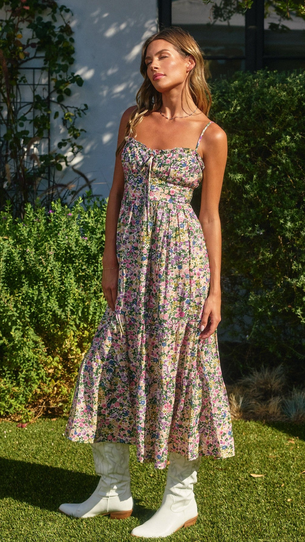 MARGO FLORAL MIDI DRESS