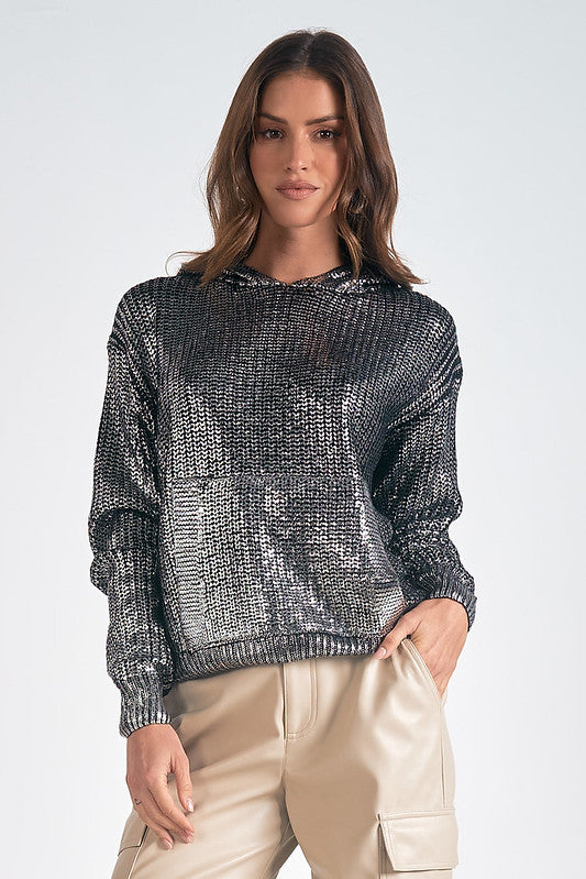 METALLIC NIGHT SWEATER