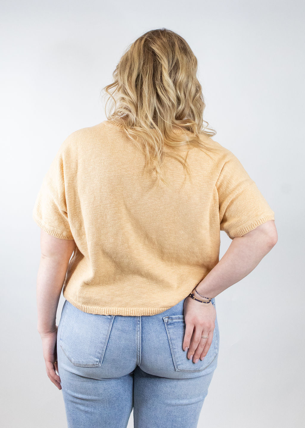 JUST PEACHY SPRING SWEATER