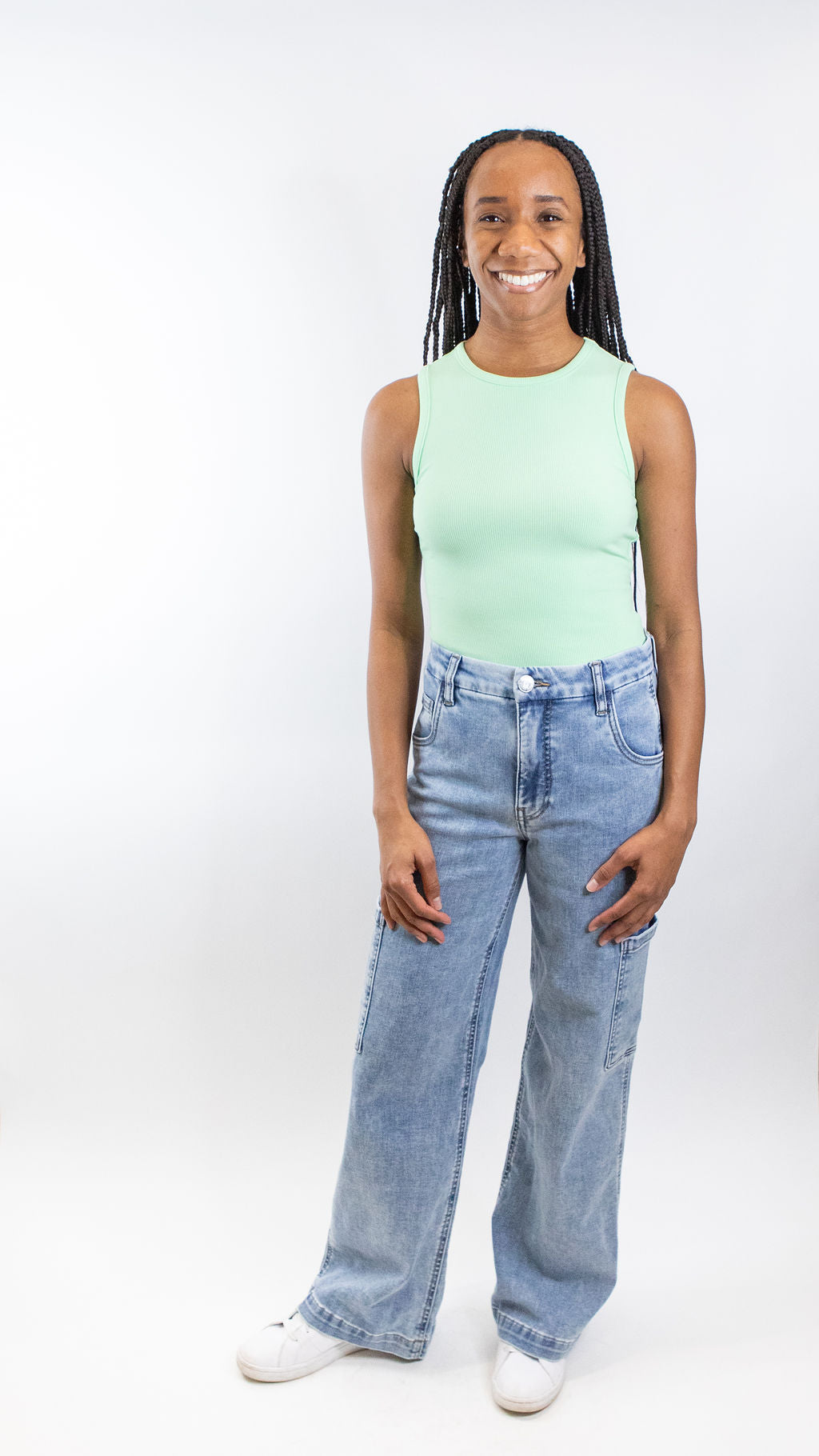 JILL SLEEVLESS BODYSUIT Apricot Lane Camp Hill